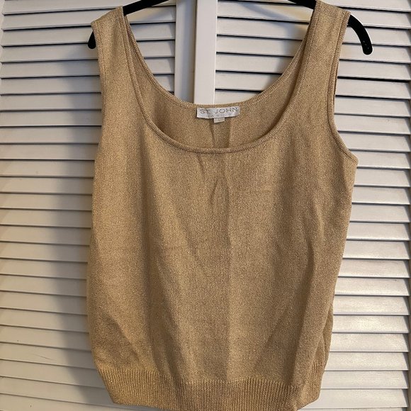St. John Basics Gold Tank L - Picture 1 of 2